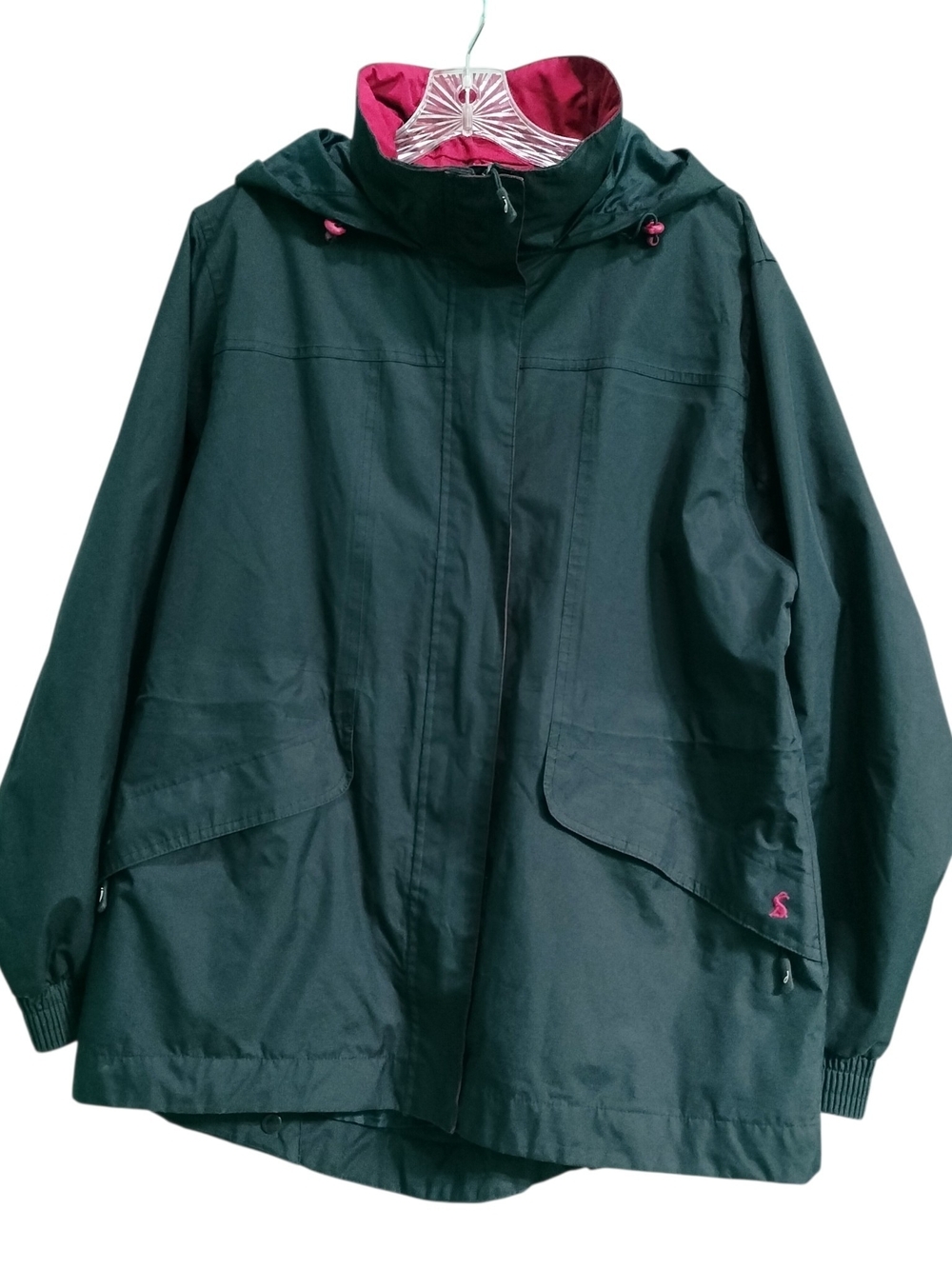Joules Keswick Waterproof Hooded Rain Jacket Navy Women's 12